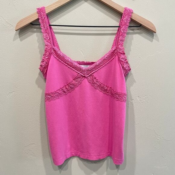Lilly Pulitzer Vintage Y2K Cami Tank Top Fuchsia Pink - Size: Small - Picture 1 of 7